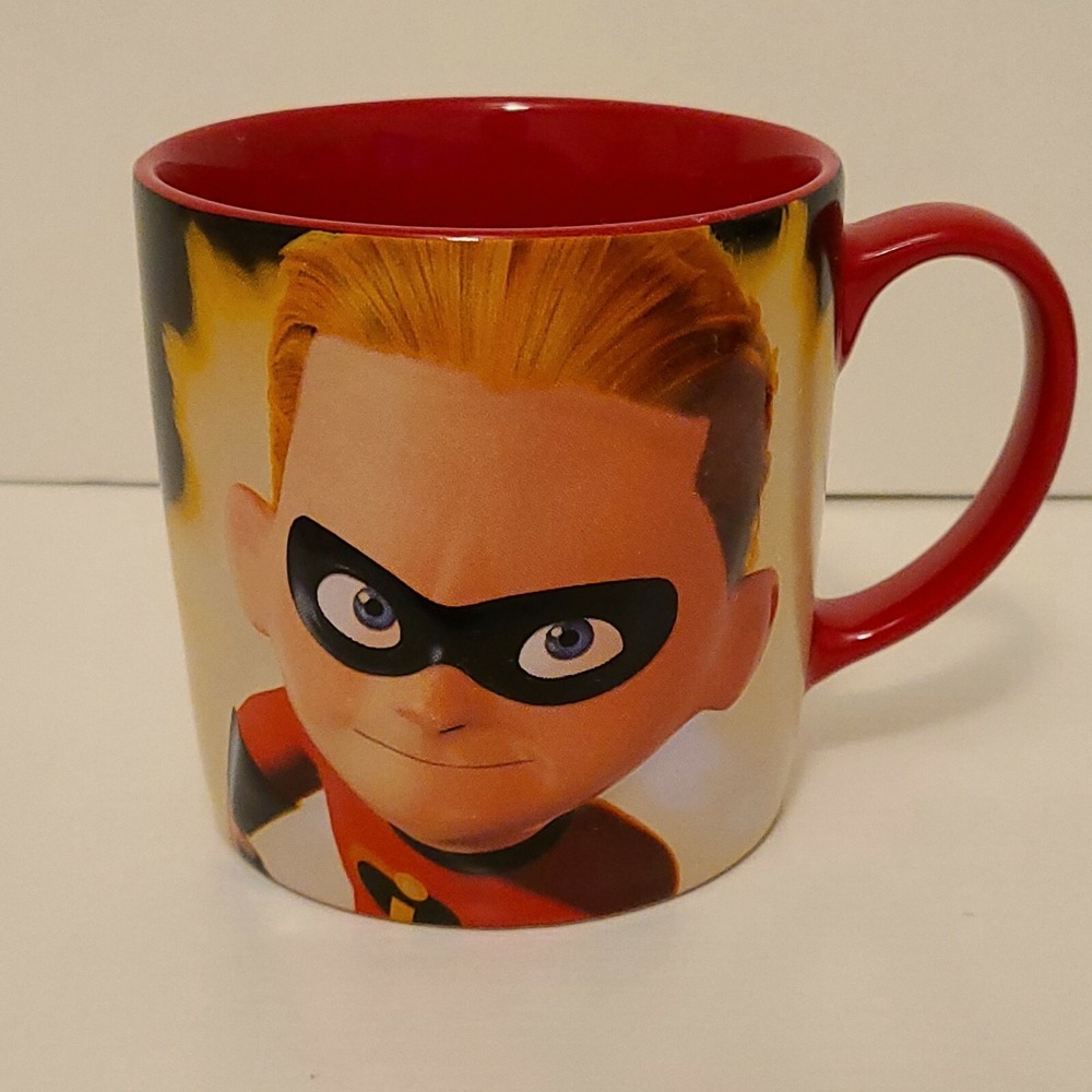 Disney Store Pixar Authentic INCREDIBLES 3D Dash Coffee Tea Mug Cup Great Cond.‎